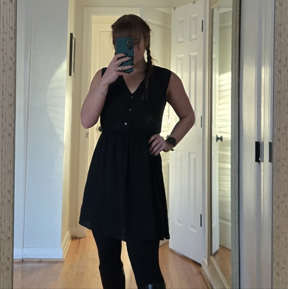 H&M Black Sleeveless Dress Medium